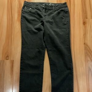 Style & Co. Jeweled Women's Black Straight Jeans